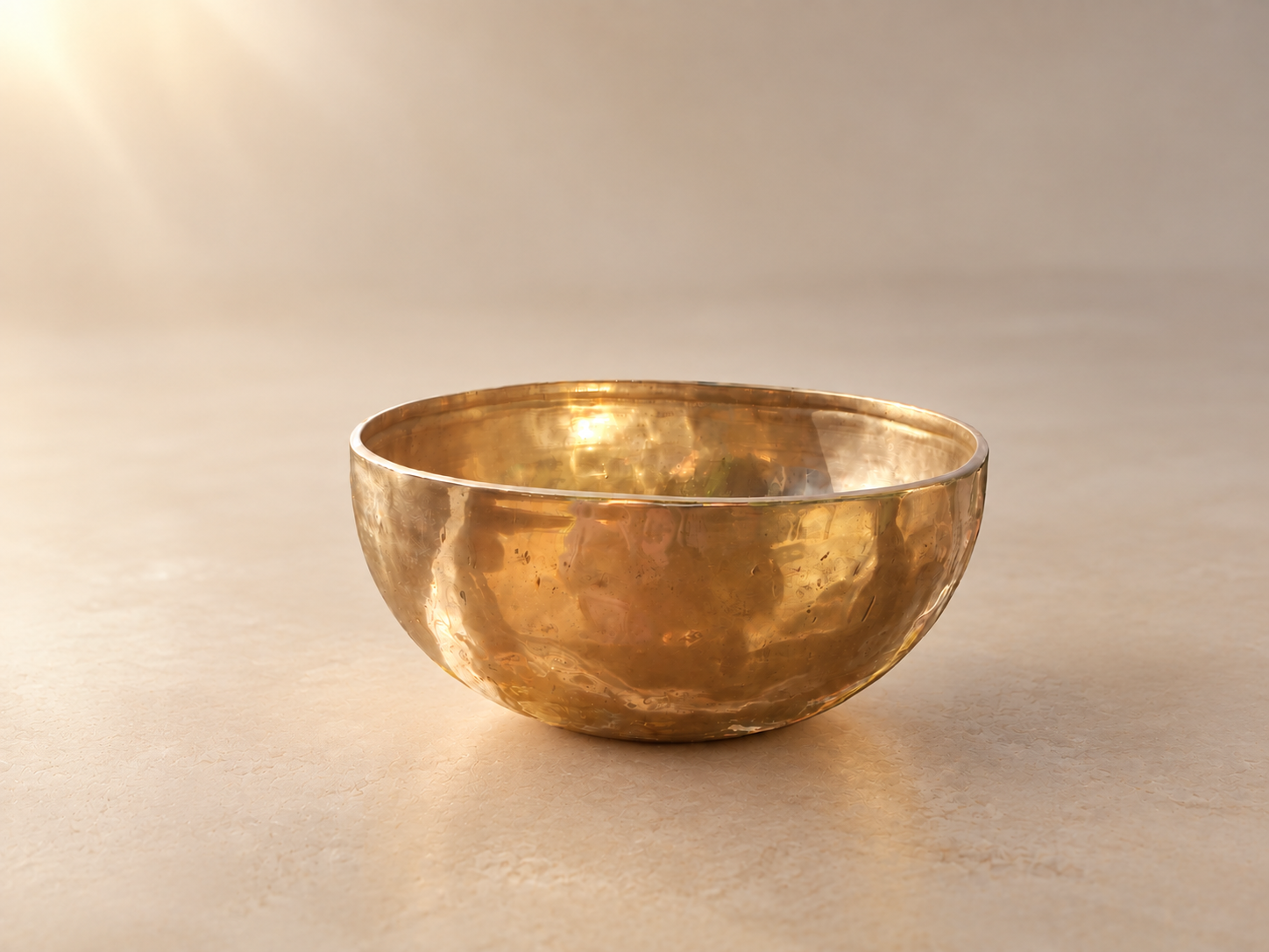 Sound healing instruments prepared for an energy cleansing session